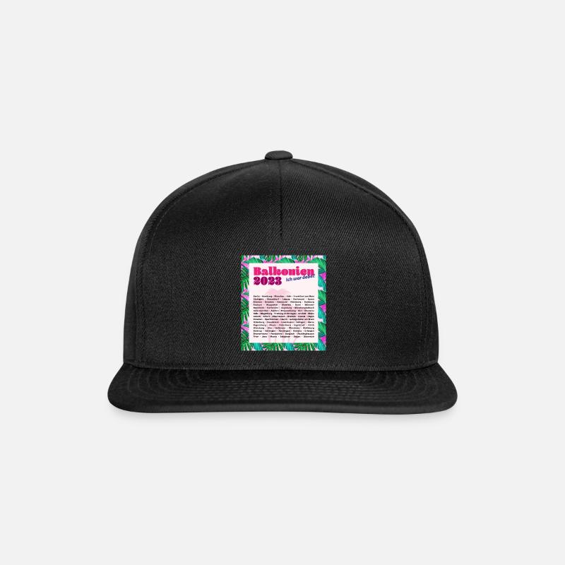 Balkonien 2023 - Snapback Cap - Schwarz/Schwarz
