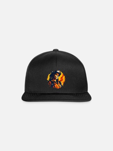 Feuerwehrfrau - Snapback Cap - Schwarz/Schwarz