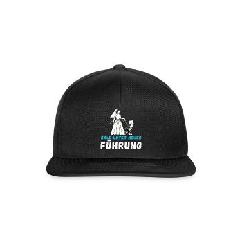 Bald Unter Neuer Führung Braut und Bräutigam - Snapback Cap - Schwarz/Schwarz - Vorne