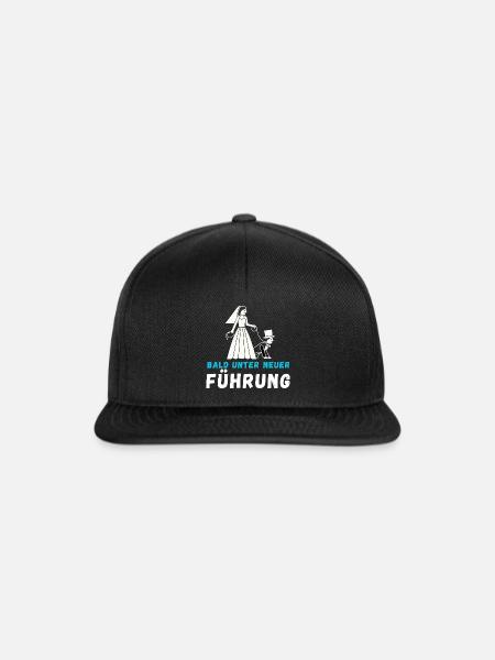 Bald Unter Neuer Führung Braut und Bräutigam - Snapback Cap - Schwarz/Schwarz