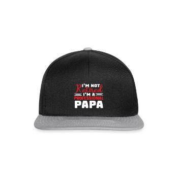 Father's Day - Snapback Cap - black/grey - Front