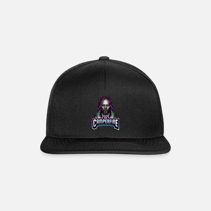 Visage de M. Camperfire - Casquette snapback - noir/noir