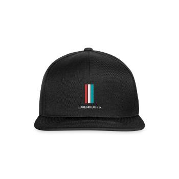 Flag of Luxembourg, Luxembourg pride - Snapback Cap - black/black - Front
