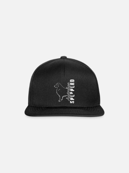 Aussies Hütehund Haustier - Snapback Cap - Schwarz/Schwarz