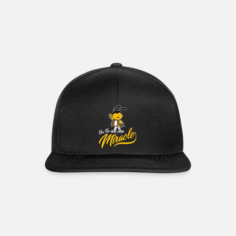Biene Freddie Queen Mercury Sänger Idee Geschenk - Snapback Cap - Schwarz/Schwarz