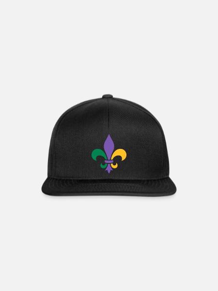 Mardi Gras - Snapback Cap - Schwarz/Schwarz