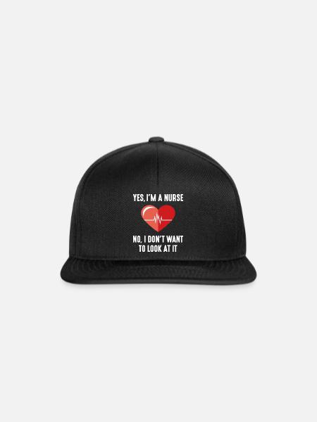Ja, ich bin Krankenschwester - Snapback Cap - Schwarz/Schwarz