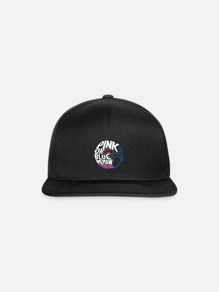 Memaw Hemd, rosa oder blau Memaw liebt dich Baby - Snapback Cap - Schwarz/Schwarz