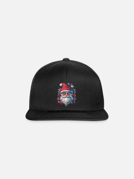 Weihnachtsmann - Snapback Cap - Schwarz/Schwarz
