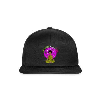 Creative Black Girl t-shirt black girl magic - Casquette snapback - noir/noir - Devant