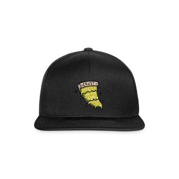 Pizza | Earth | Geology | Geologist | funny - Snapback Cap - black/black - Front