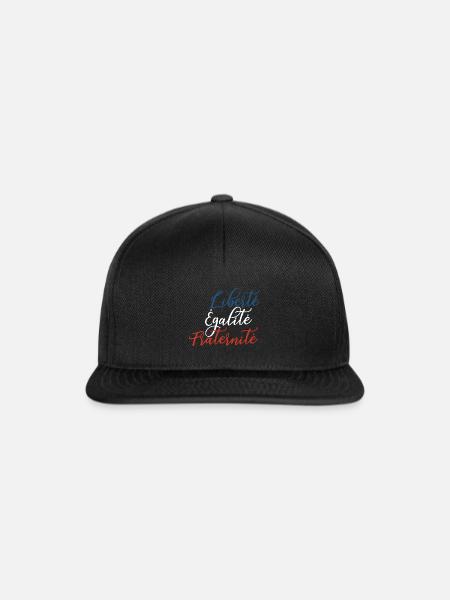 Liberté Égalité Fraternité - Snapback Cap - Schwarz/Schwarz