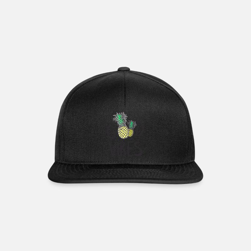 good vibes_v1 - Snapback Cap - Schwarz/Schwarz