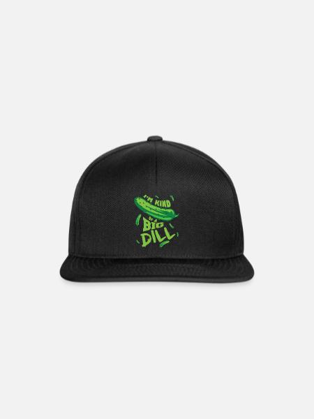 Lustige Gurke - Snapback Cap - Schwarz/Schwarz