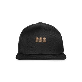 Monkey Gift Zoo Chimpanzee Gorilla Icon Comic - Snapback Cap - black/black - Front