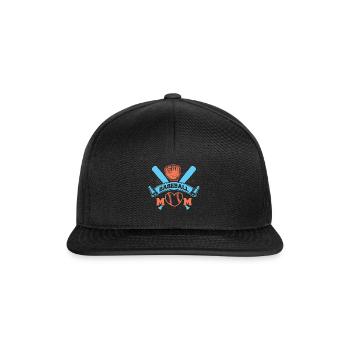 Baseball Mom - Snapback Cap - Schwarz/Schwarz - Vorne