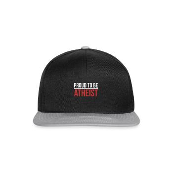 Proud to Be Athée - Casquette snapback - noir/gris - Devant