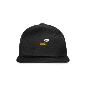 Cadeau chat perso coquin maine coon persan - Casquette snapback - noir/noir - Devant