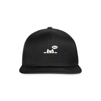 Cadeau chat perso coquin maine coon persan - Casquette snapback - noir/noir - Devant