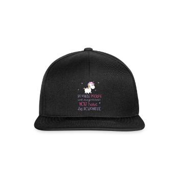 J’ai le plus beau cheval - Casquette snapback - noir/noir - Devant
