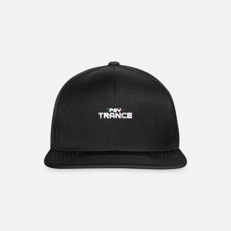 psytrance - Casquette snapback - noir/noir
