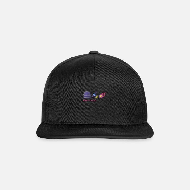 Astronomie - Snapback Cap - Schwarz/Schwarz