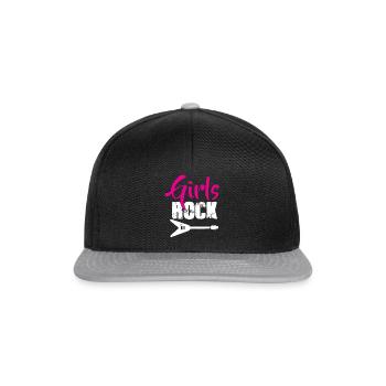 Rock music - Snapback Cap - black/grey - Front