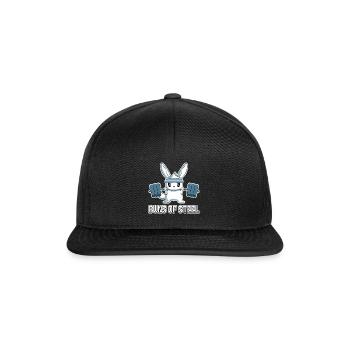 Bun Of Steel, Häschen - Snapback Cap - Schwarz/Schwarz - Vorne