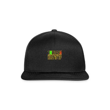 1N23456 - Snapback Cap - Schwarz/Schwarz - Vorne