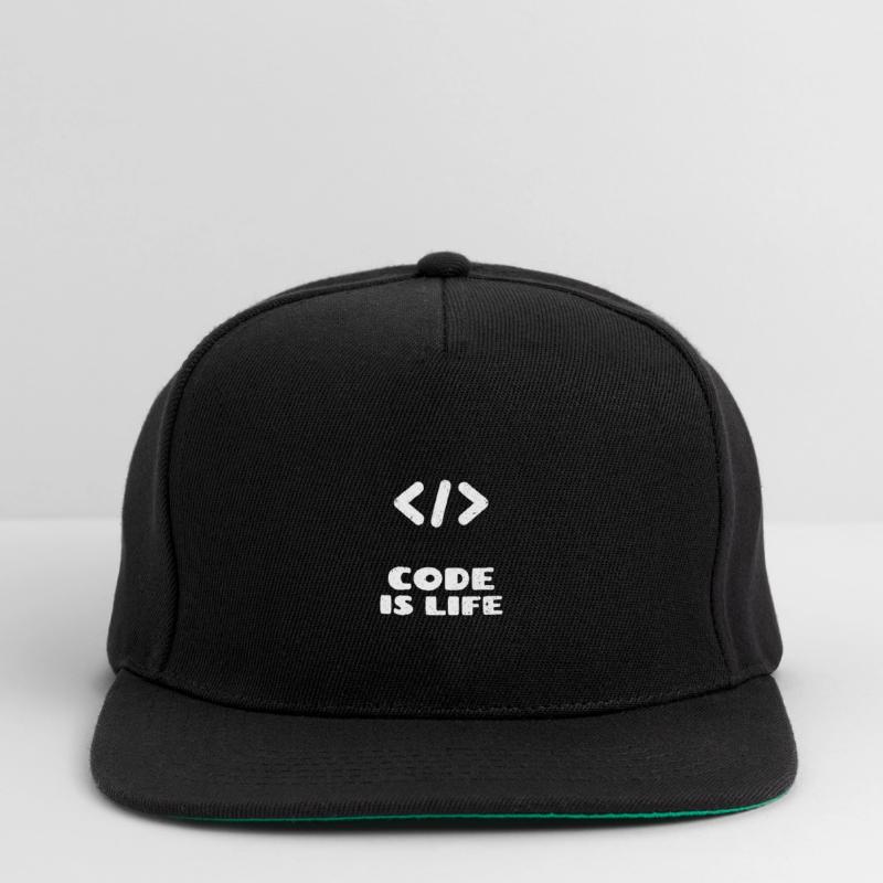 coding programmer gift idea Snapback Cap