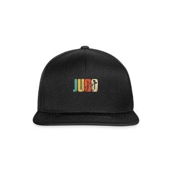 Judo belt suit martial arts throw gift - Snapback Cap - black/black - Front