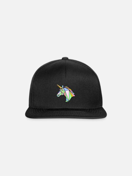 Unicorn Designs by AR - Snapback Cap - Schwarz/Schwarz