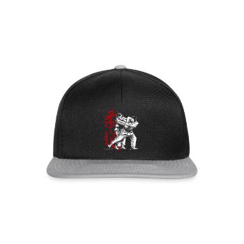 Judo Japan Martial Arts Sport Sportsman Gift - Snapback Cap - black/grey - Front