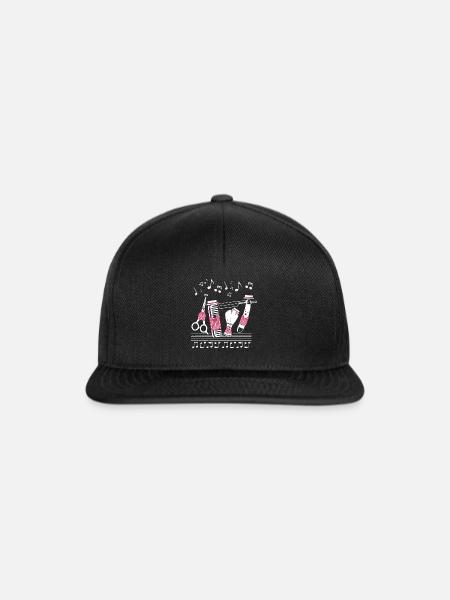 Barbershopper, Harmonie, Singen, Geschenkidee - Snapback Cap - Schwarz/Schwarz