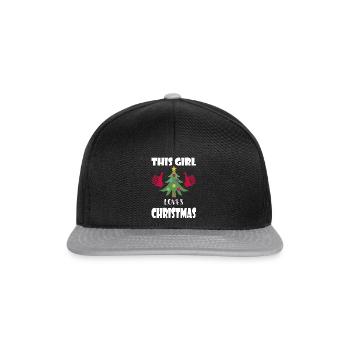 Femme de cadeau d'anticipation de Noël - Casquette snapback - noir/gris - Devant