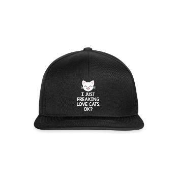 chat - Casquette snapback - noir/noir - Devant