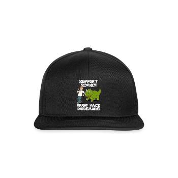 Bring Dinosaurier Zurück Archäologie Wissenschaft - Snapback Cap - Schwarz/Schwarz - Vorne