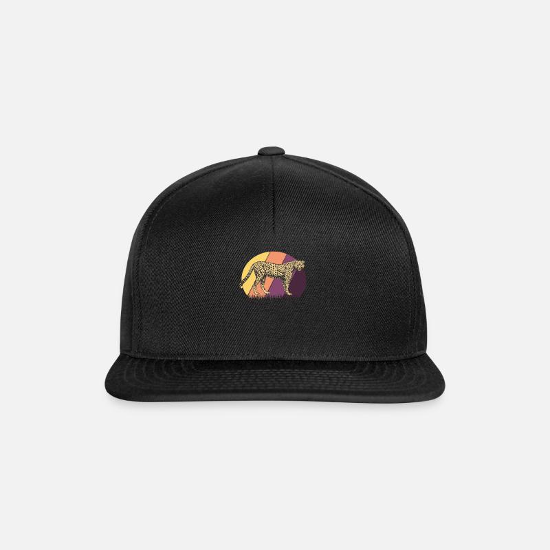 guépard - Casquette snapback - noir/noir