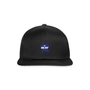 Sourds-muets sourds - Casquette snapback - noir/noir - Devant