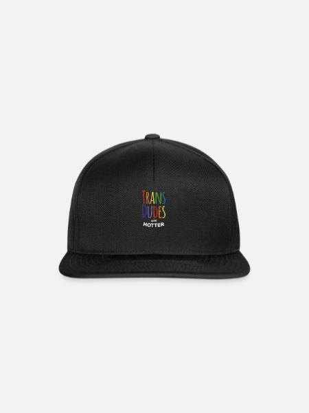 Trans-Dudes sind heißer Transgender LGBT Tshirt - Snapback Cap - Schwarz/Schwarz