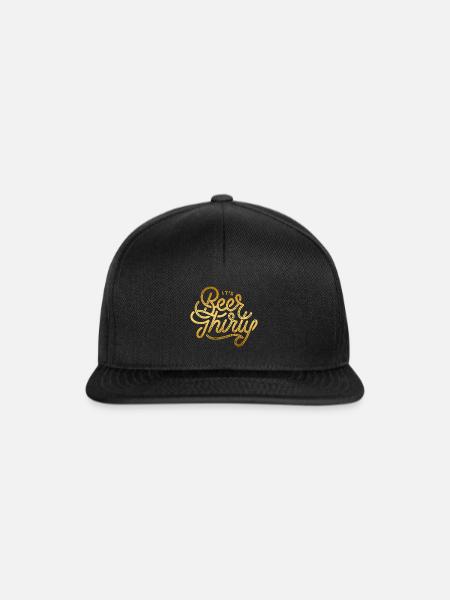 IT'S BEER THIRTY - Snapback Cap - Schwarz/Schwarz