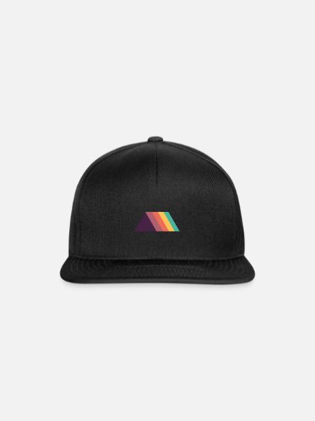Geometrische Formen Dreiecke - Snapback Cap - Schwarz/Schwarz