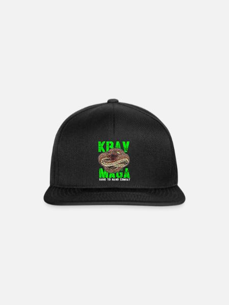 Krav Maga - Snapback Cap - Schwarz/Schwarz