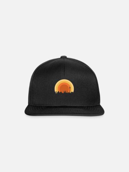 70er Berlin - Snapback Cap - Schwarz/Schwarz