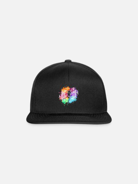 Koi - Snapback Cap - Schwarz/Schwarz