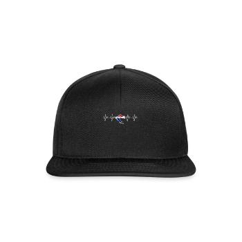 Kroatien - Snapback Cap - Schwarz/Schwarz - Vorne