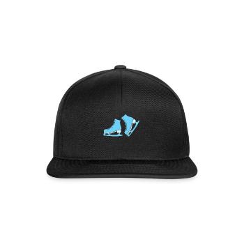 Figure skating children's shoes gift Christmas - Snapback Cap - black/black - Front