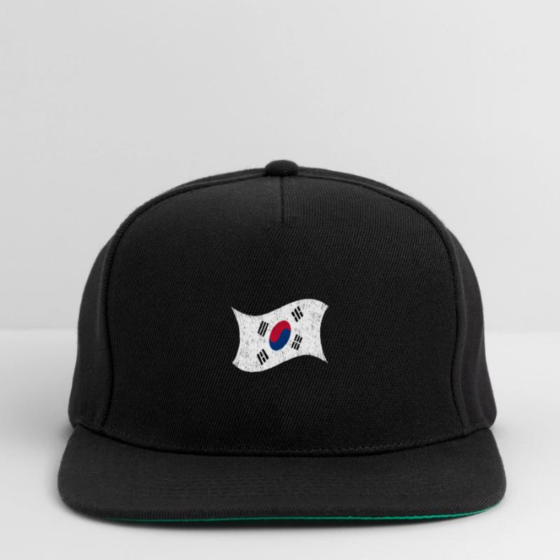Corée du Nord Corée du Sud Drapeau Corée Asie Casquette snapback
