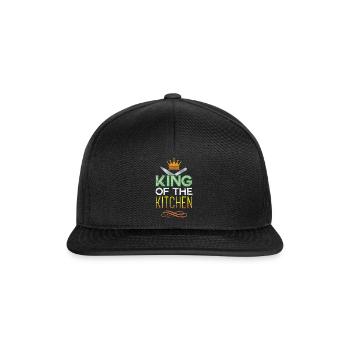 Chef Cooking King's Kitchen Gift Idea - Snapback Cap - black/black - Front