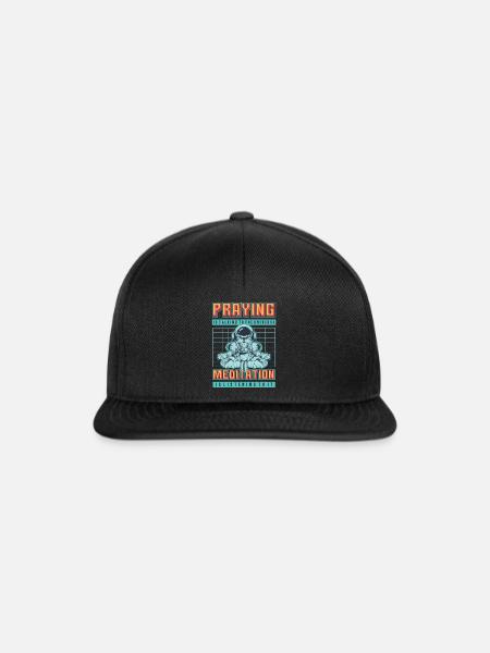 Cosmos Prayer - Snapback Cap - Schwarz/Schwarz